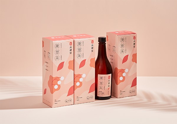 茶產品包裝設計,請賜酵康普茶,茶產品包裝設計分析
